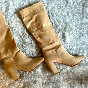 Express Heel Boots - Camel, Size 8